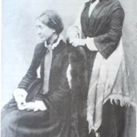 Geraldine Jewsbury (left) and Jane Welsh Carlyle (right), April 1855